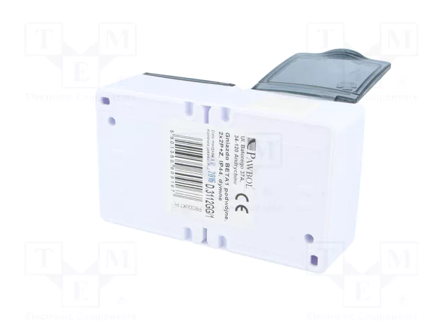 PAWBOL Tomacorriente de Alimentación AC 2P+PE 16A 250VAC Blanco PAWBOL Tomacorriente de Alimentación AC 2P+PE 16A 250VAC Blanco