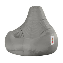 Atelier Del Sofa Puf de Jardín Drop L Fume Gris 80x80x33 cm Cómodo y Resistente al Agua