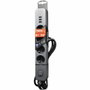 Quarx Regleta de 4 tomas con 3 puertos USB y cable de 3m