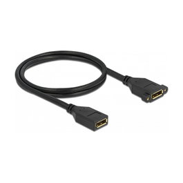 DeLOCK Cable DisplayPort 1.2 hembra a hembra para instalación en panel 4K 1 m
