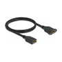 DeLOCK Cable DisplayPort 1.2 hembra a hembra para instalación en panel 4K 1 m