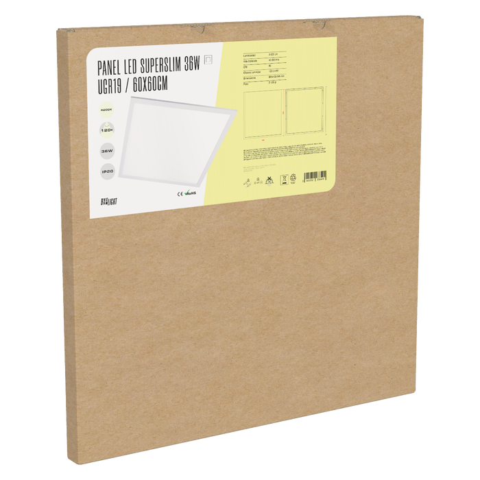 BX3 LIGHT Panel LED Superslim Modular 600x600 36W Blanco Natural BX3 LIGHT Panel LED Superslim Modular 600x600 36W Blanco Natural