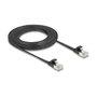DeLOCK 81166 Cable Ethernet Cat6a U/FTP Plano 3 m Negro