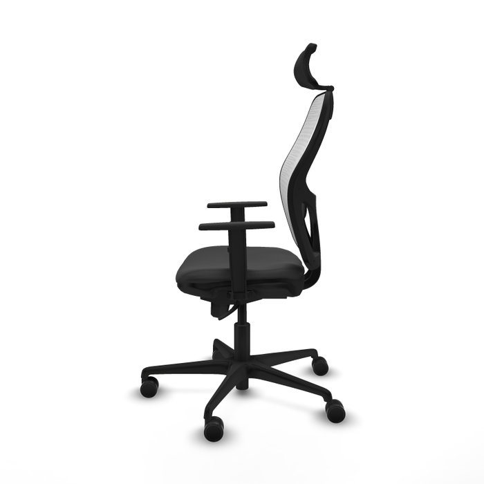 PIQUERAS Y CRESPO Silla de oficina Jorquera con mecanismo Sincro, Gris oscuro y Blanco PIQUERAS Y CRESPO Silla de oficina Jorquera con mecanismo Sincro, Gris oscuro y Blanco