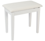 Banqueta Amadeus para Piano Blanco Mate