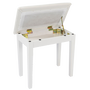 Banqueta Amadeus para Piano Blanco Mate