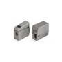 Wago Conector rápido en línea 2 vías para 1 rígido + 1 rígido/semirrígido/flexible, Sección 0.5-2.5 mm², 400V, 24A, Gris