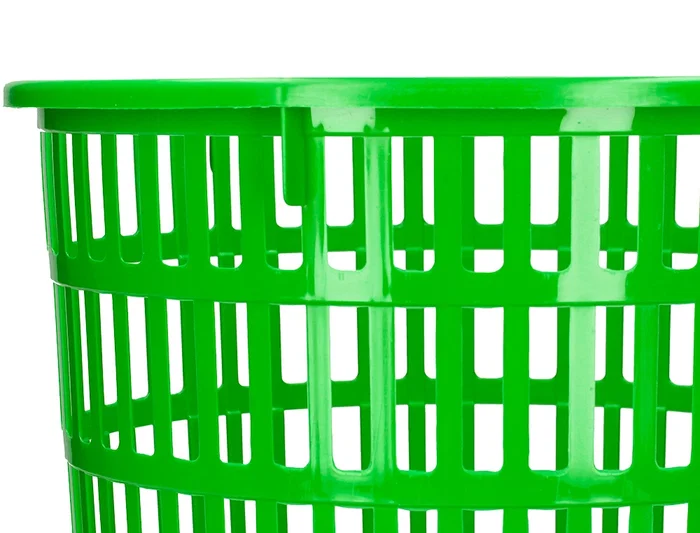 Q-connect Papelera de plástico 15 litros, rejilla color verde, 285x290 mm