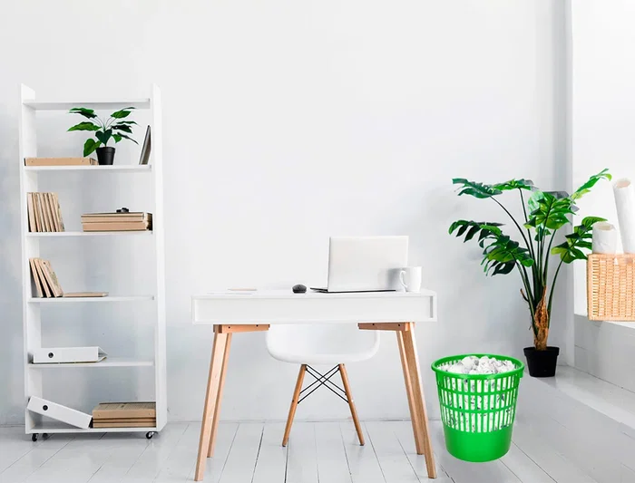 Q-connect Papelera de plástico 15 litros, rejilla color verde, 285x290 mm