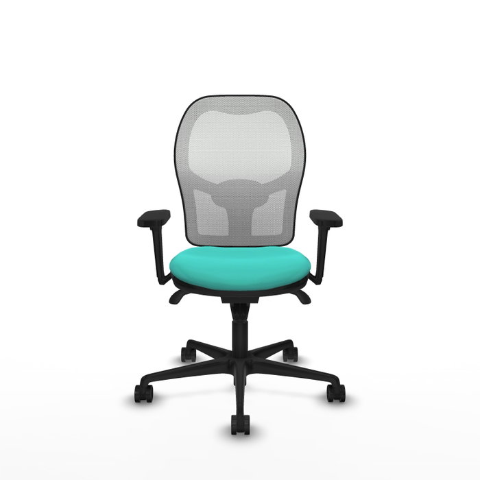 PIQUERAS Y CRESPO Silla de oficina Jorquera con mecanismo Sincro, Turquesa y Blanco PIQUERAS Y CRESPO Silla de oficina Jorquera con mecanismo Sincro, Turquesa y Blanco
