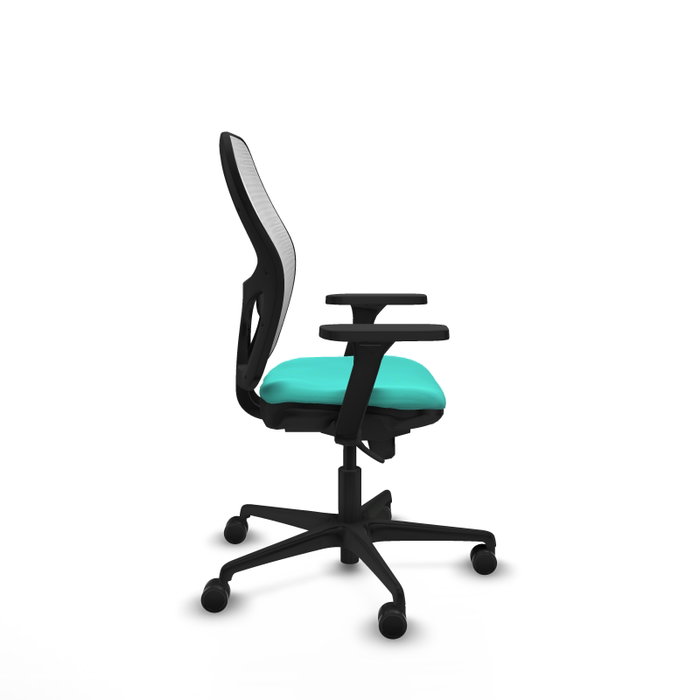 PIQUERAS Y CRESPO Silla de oficina Jorquera con mecanismo Sincro, Turquesa y Blanco PIQUERAS Y CRESPO Silla de oficina Jorquera con mecanismo Sincro, Turquesa y Blanco