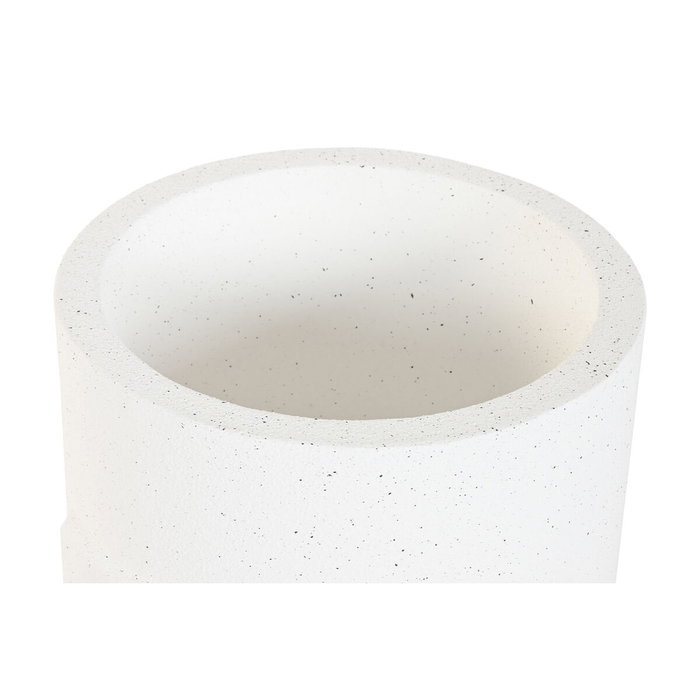 DKD Home Decor Macetero Magnesia Rugoso Blanco Roto 36x36x70 cm