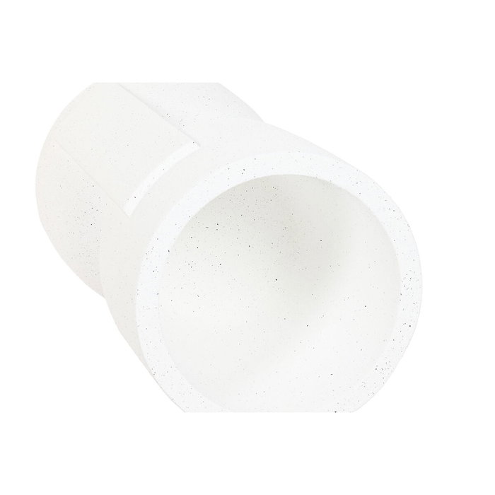 DKD Home Decor Macetero Magnesia Rugoso Blanco Roto 36x36x70 cm