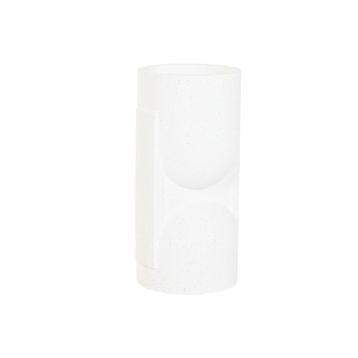 DKD Home Decor Macetero Magnesia Rugoso Blanco Roto 36x36x70 cm