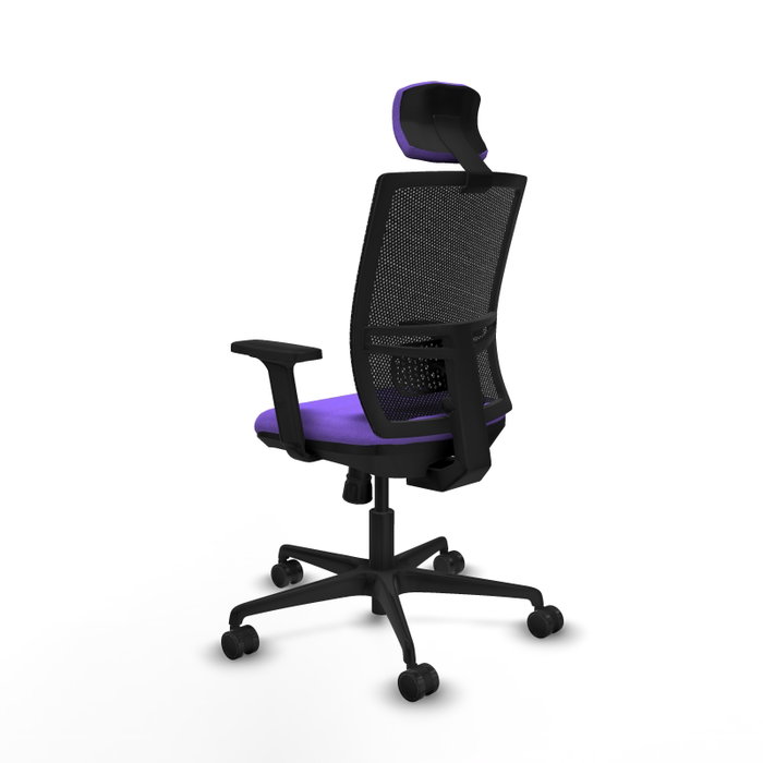 PIQUERAS Y CRESPO Silla de oficina Yunquera, Mecanismo Sincro, Lila y Negro PIQUERAS Y CRESPO Silla de oficina Yunquera, Mecanismo Sincro, Lila y Negro