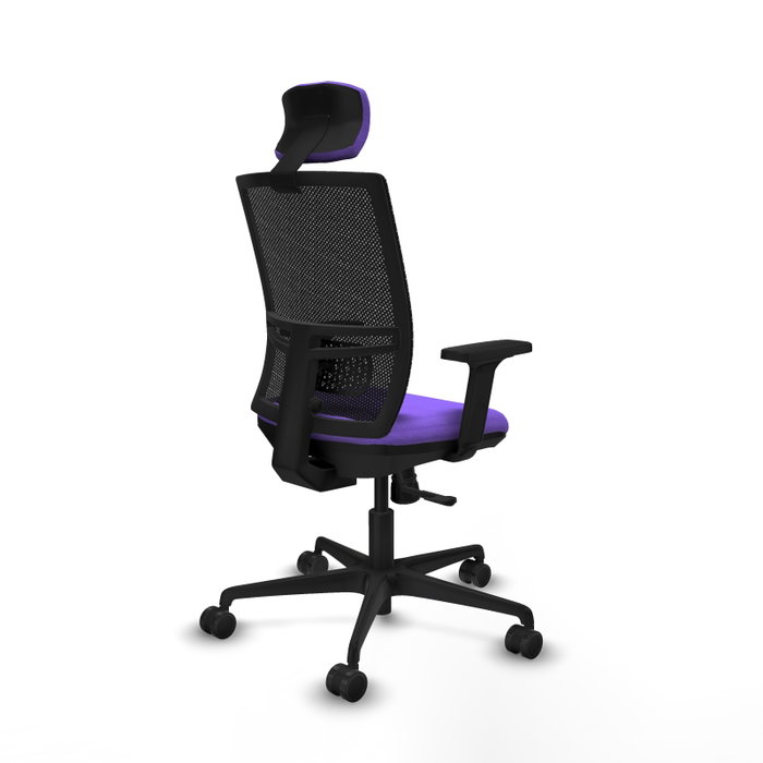 PIQUERAS Y CRESPO Silla de oficina Yunquera, Mecanismo Sincro, Lila y Negro PIQUERAS Y CRESPO Silla de oficina Yunquera, Mecanismo Sincro, Lila y Negro