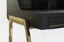 DKD Home Decor Escritorio Home Office Negro Dorado 119 x 70 x 93.5 cm