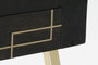 DKD Home Decor Escritorio Home Office Negro Dorado 119 x 70 x 93.5 cm