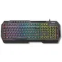 Krom Combo Gaming PC Kenta 4 en 1 con Retroiluminación RGB Negro