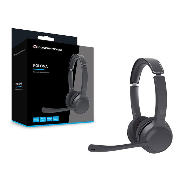 Conceptronic POLONA04B Stereo-Headset Negro