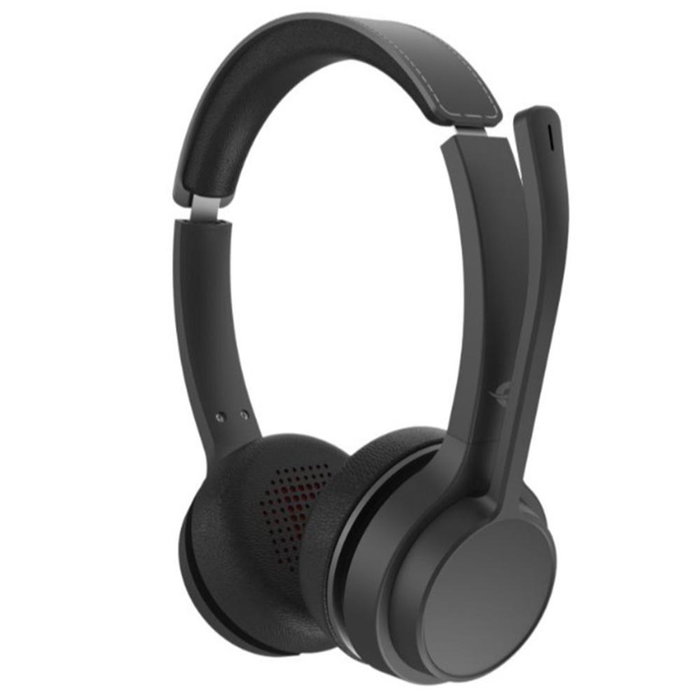 Conceptronic Auriculares Inalámbricos POLONA04B Bluetooth 5.3 con 44h Autonomía, Micrófono con Cancelación de Ruido y Diadema Ajustable - Negro