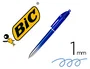 Bic 4 Colores Smooth Bolígrafo con Cuerpo Degradado Azul, Pack de 12