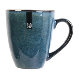 Home Deco Factory Mug de Gres Azul 300 ml Natural