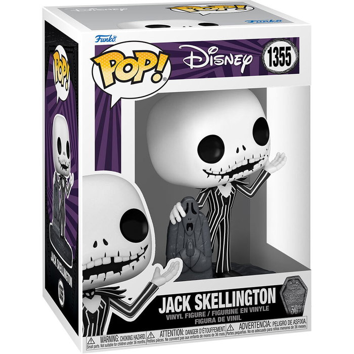 Funko POP! Disney Pesadilla antes de Navidad 30th Jack w/Gravestone Funko POP! Disney Pesadilla antes de Navidad 30th Jack w/Gravestone