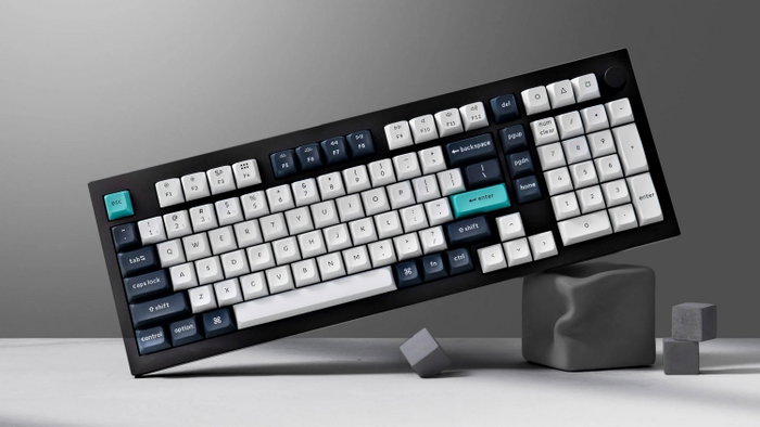 Keychron Q5M-M1 Teclado Gaming 96% Red Switch RGB Hot-Swap White-Black