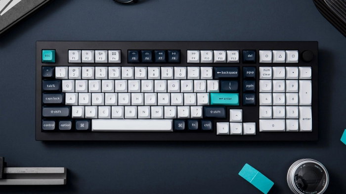 Keychron Q5M-M1 Teclado Gaming 96% Red Switch RGB Hot-Swap White-Black