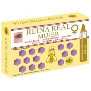 ROBIS Reina Real Mujer 20Amp - Complemento Alimenticio con Jalea Real, Salvia, Isoflavonas de Soja, Hierro y Onagra para el Bienestar Femenino y Ciclo Menstrual ROBIS Reina Real Mujer 20Amp - Complemento Alimenticio con Jalea Real, Salvia, Isoflavonas de Soja, Hierro y Onagra para el Bienestar Femenino y Ciclo Menstrual
