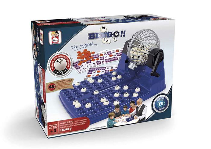 Chicos Loteria Automatica 48 Cartones Juego de Mesa Educativo a Partir de 3 Años