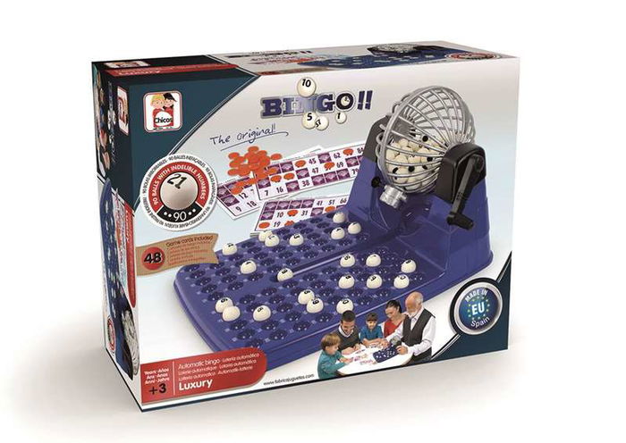 Chicos Loteria Automatica 48 Cartones Juego de Mesa Educativo a Partir de 3 Años