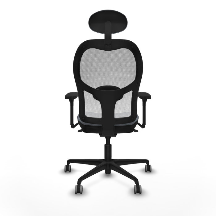PIQUERAS Y CRESPO Silla de oficina Jorquera con mecanismo Sincro, Tela Gris y Malla Blanca PIQUERAS Y CRESPO Silla de oficina Jorquera con mecanismo Sincro, Tela Gris y Malla Blanca