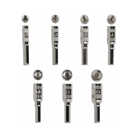DeLOCK Juego de destornilladores 90551 de 8 piezas con eje hueco 2,5-5,5 mm