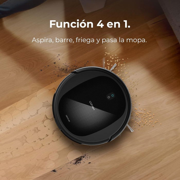 Cecotec Robot Aspirador Conga M20, 7000Pa, 160min, Wi-Fi, App, iTech Gyro, Negro