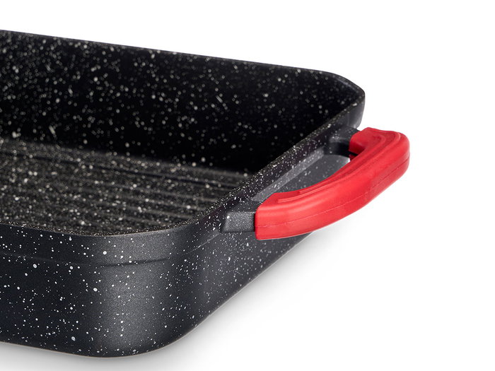 Kinvara Asador Hondo 32 x 25 cm de Aluminio Fundido Apto para Inducción con Asas de Silicona (Set de 6) Kinvara Asador Hondo 32 x 25 cm de Aluminio Fundido Apto para Inducción con Asas de Silicona (Set de 6)