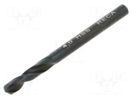 RECA Broca corta para metal de 4mm en acero rápido HSS