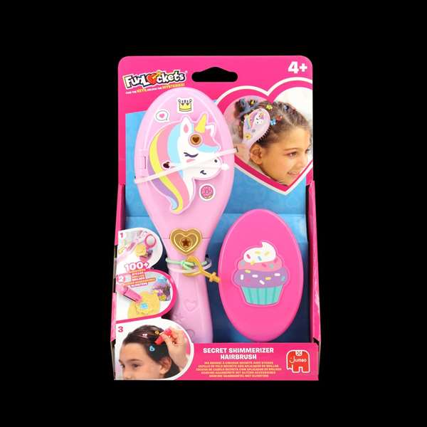 Secret Shimmerizer Cepillo Secreto con Brillo para el Pelo - Decora tu Pelo con 100 Brillos