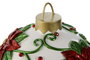 DKD Home Decor Decoración de Resina Bola Surtido de 2 Piezas Verde y Rojo