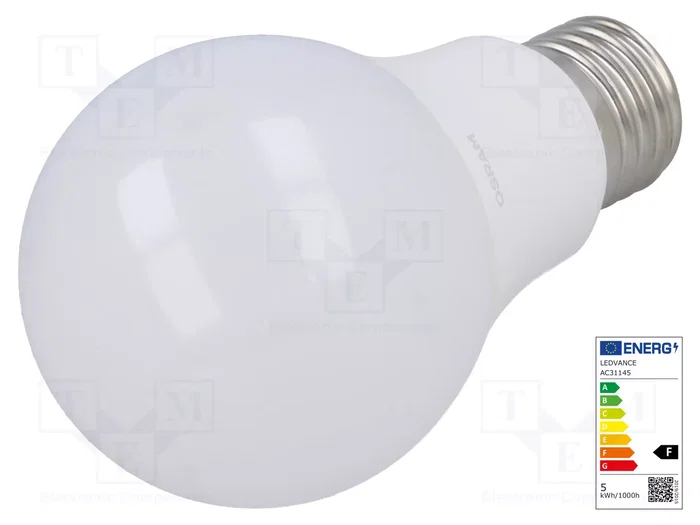 ams OSRAM Lámpara LED Blanco Caliente E27 470lm ams OSRAM Lámpara LED Blanco Caliente E27 470lm