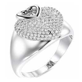 Guess JUBR05215JWRH56 Anillo de Acero Inoxidable Gris