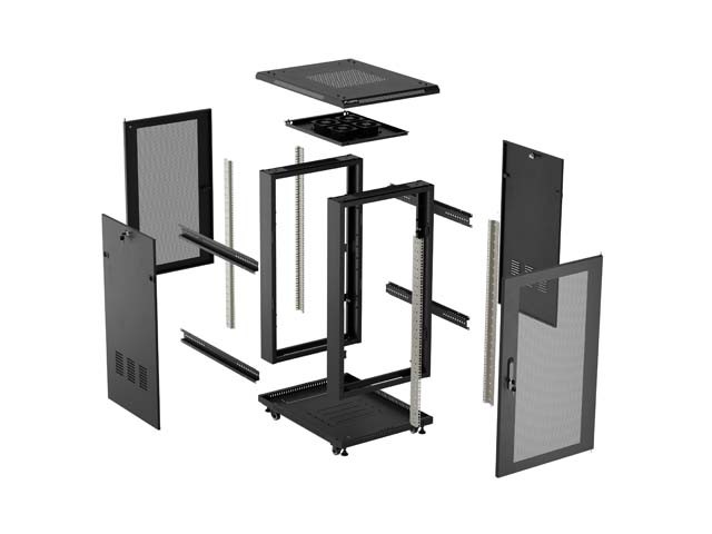 Lanberg FF01-6818-23B Rack o bastidor independiente 18U Negro