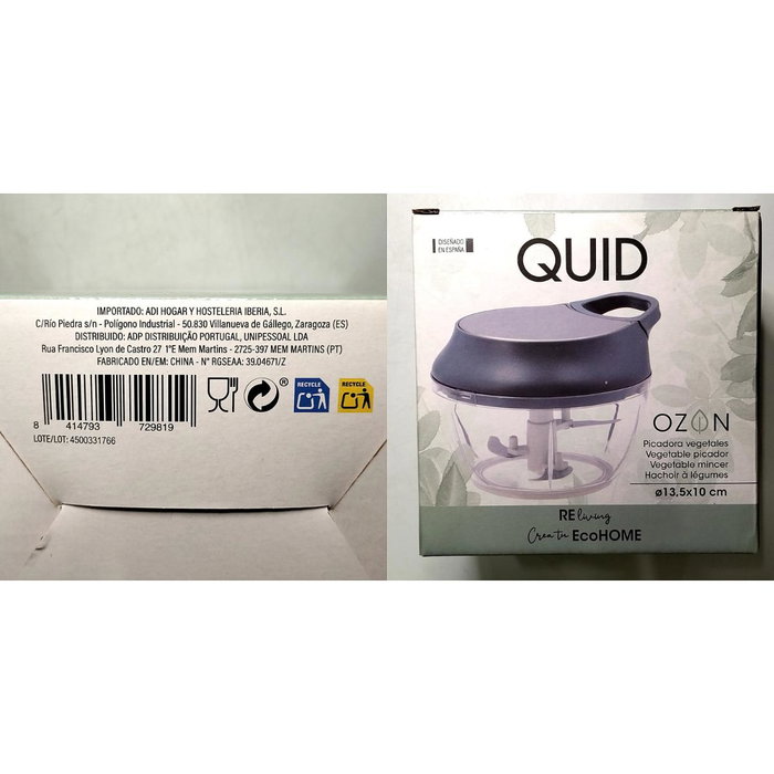 Quid Picadora Vegetales Ozon 13,5x12x10 cm Quid Picadora Vegetales Ozon 13,5x12x10 cm