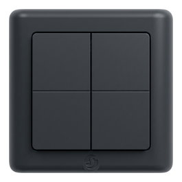 Shelly BLU Wall Switch 4 ZB DK Wandtaster 4-fach Gris