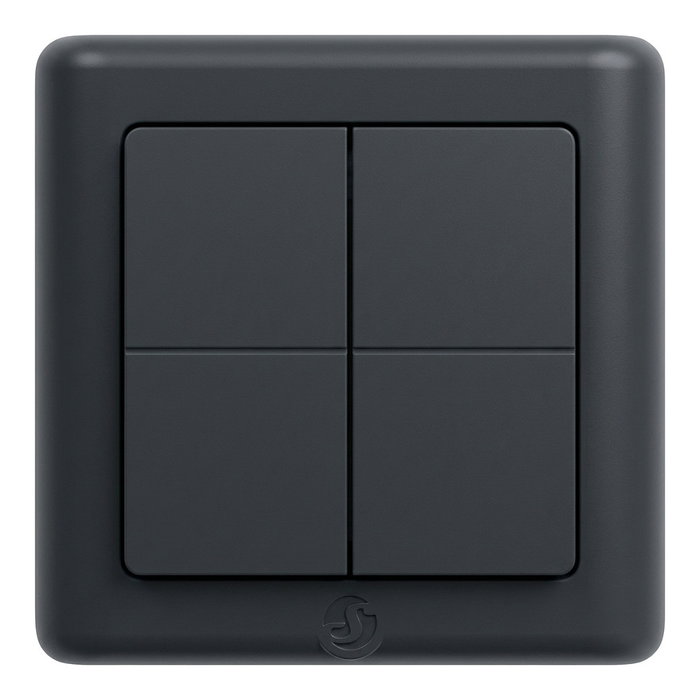 Shelly BLU Wall Switch 4 ZB DK Wandtaster 4 acciones Gris Shelly BLU Wall Switch 4 ZB DK Wandtaster 4 acciones Gris
