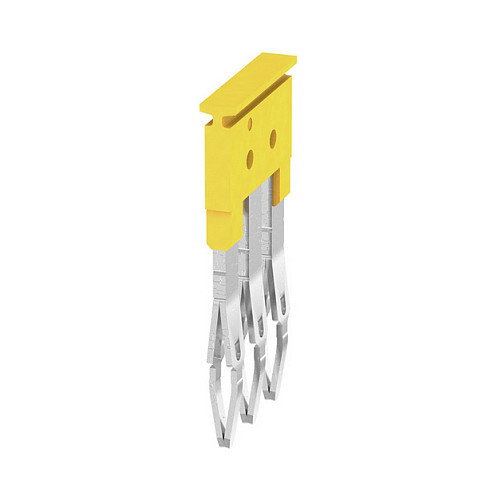 Weidmüller ZQV 2.5/3 Conector transversal amarillo de 3p Weidmüller ZQV 2.5/3 Conector transversal amarillo de 3p