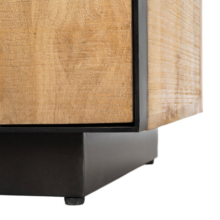 Ixia Mueble TV Ohio Madera de Mango y Hierro Natural 150x44x55 cm Ixia Mueble TV Ohio Madera de Mango y Hierro Natural 150x44x55 cm