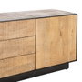 Ixia Mueble TV Ohio Madera de Mango y Hierro Natural 150x44x55 cm