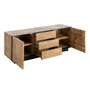 Ixia Mueble TV Ohio Madera de Mango y Hierro Natural 150x44x55 cm